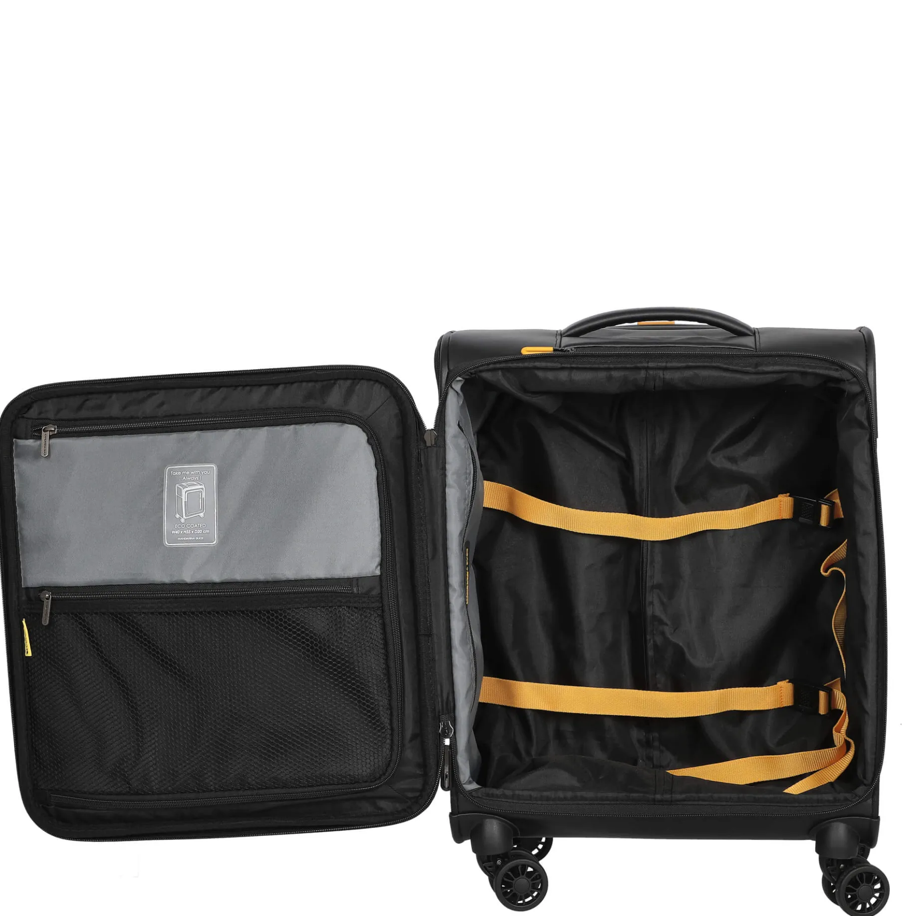 ECO - 4-Rollen-Kabinentrolley 55 cm (black)