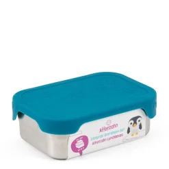 Edelstahl - Brotzeitbox 16.5 cm (petrol)