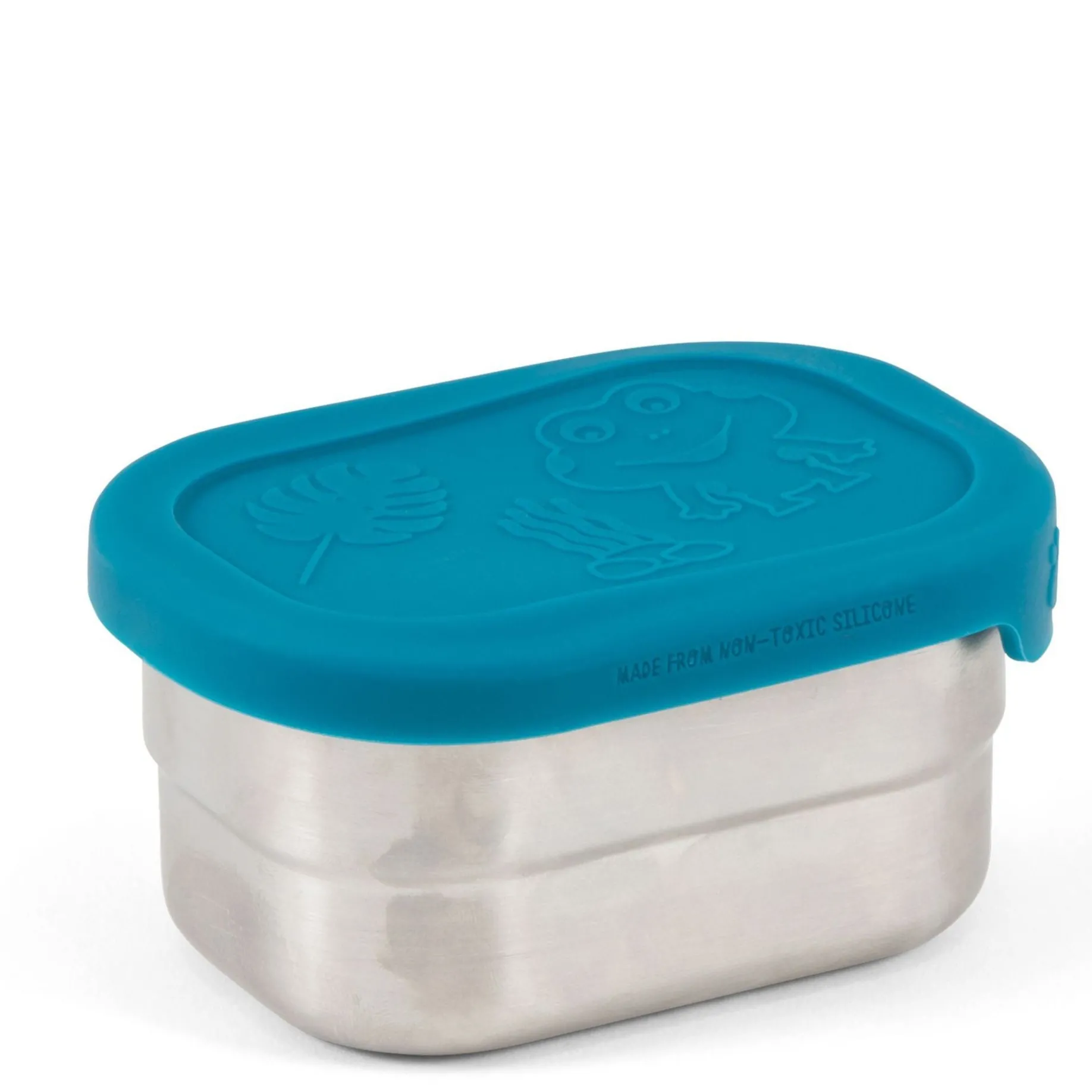 Edelstahl - Brotzeitbox 16.5 cm (petrol)