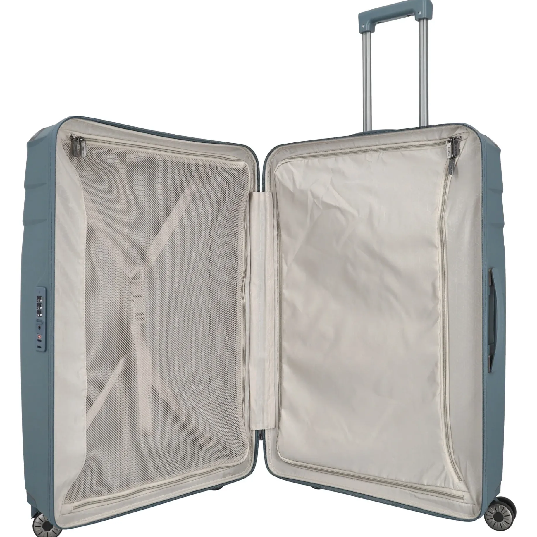 Elvaa - 4-Rollen-Trolley L 77 cm (blaugrau)