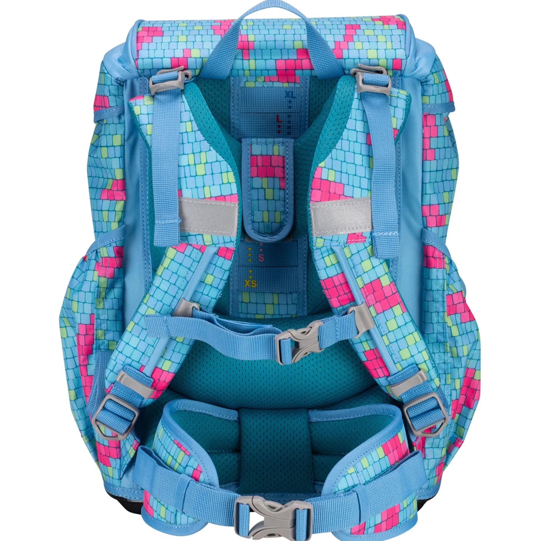 ErgoFlex - Schulranzen Set 5tlg. 800g (Happy Pixel)