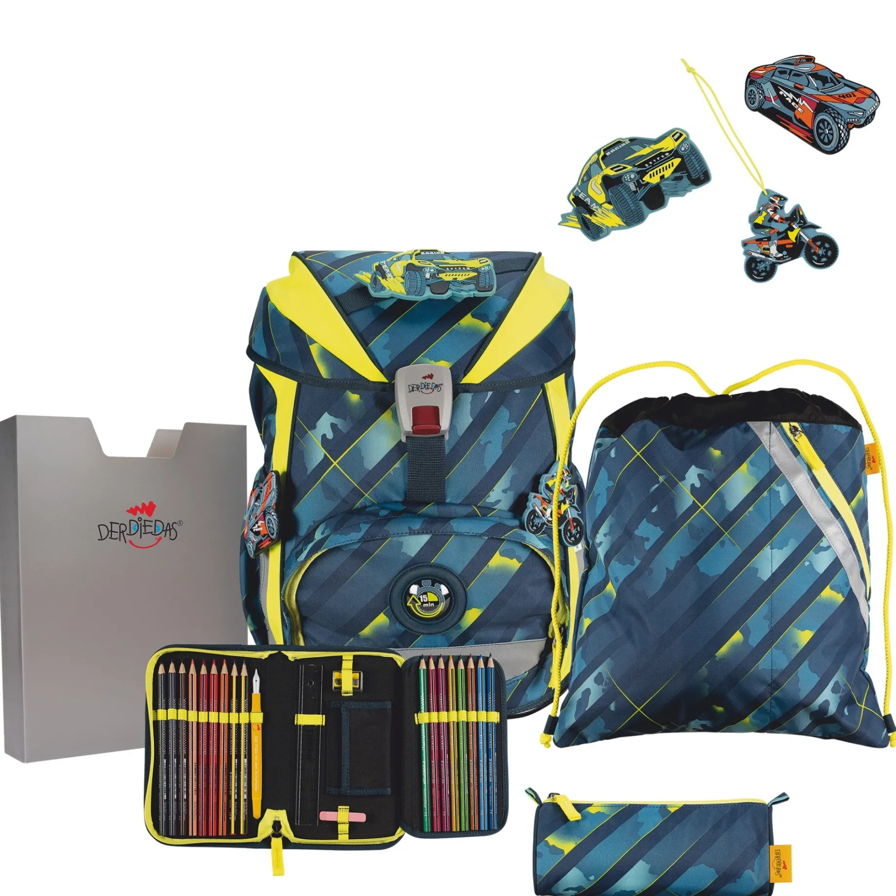 ErgoFlex - Schulranzen Set 5tlg. 800g (Speed Challenge)