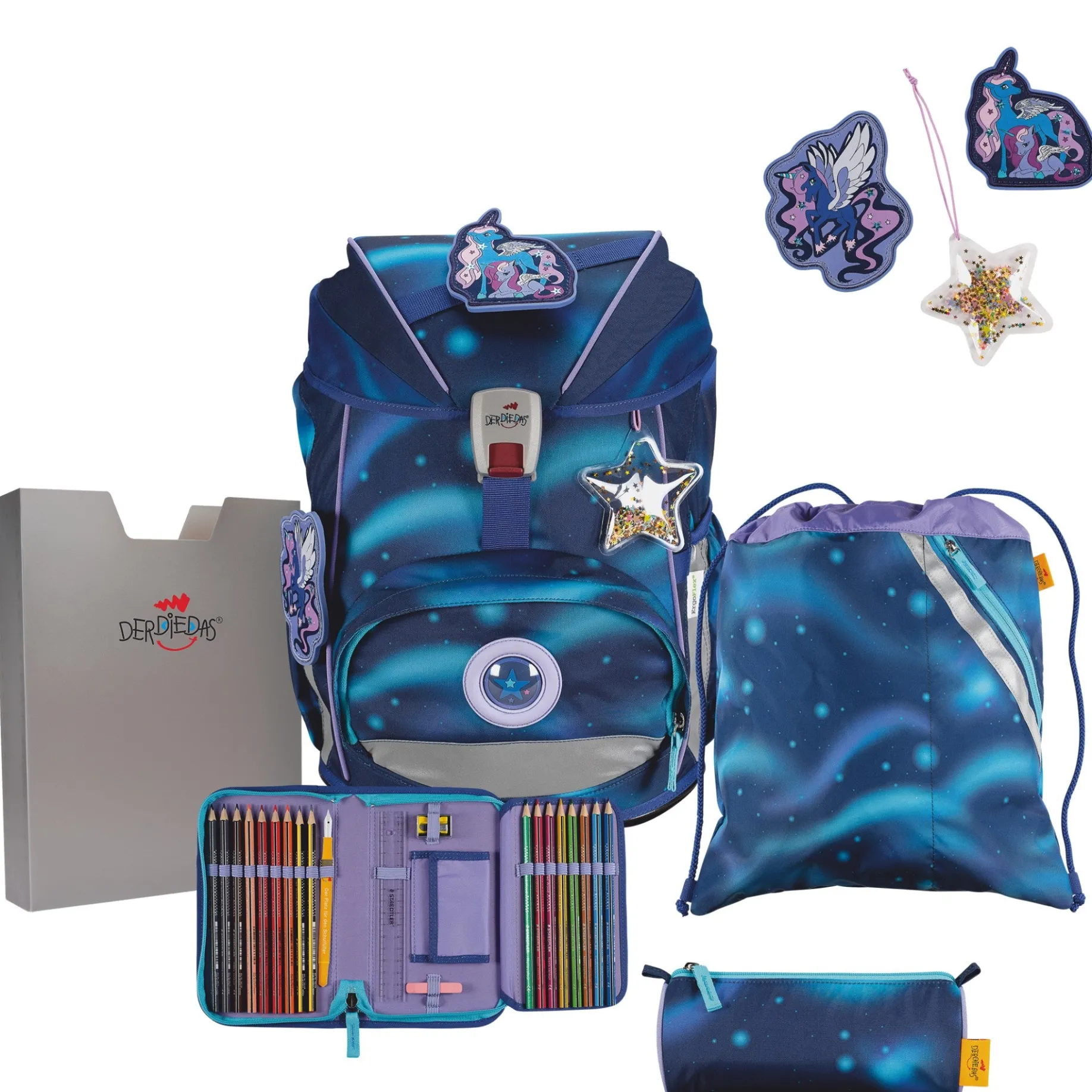 ErgoFlex - Schulranzen Set 5tlg. 800g (Luna)