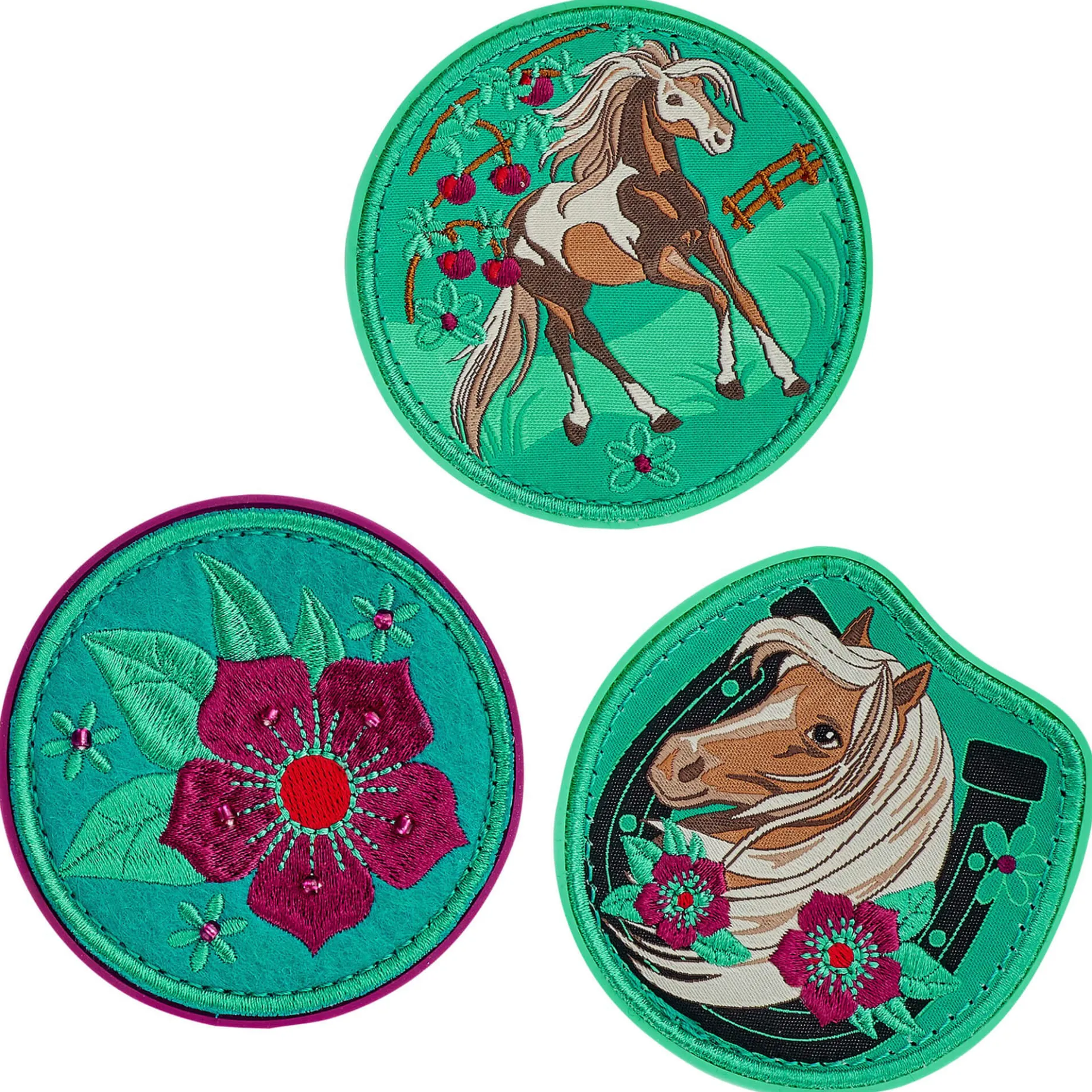 ErgoFlex - Schulranzen Set 5tlg. 800g (Peppermint Pony)