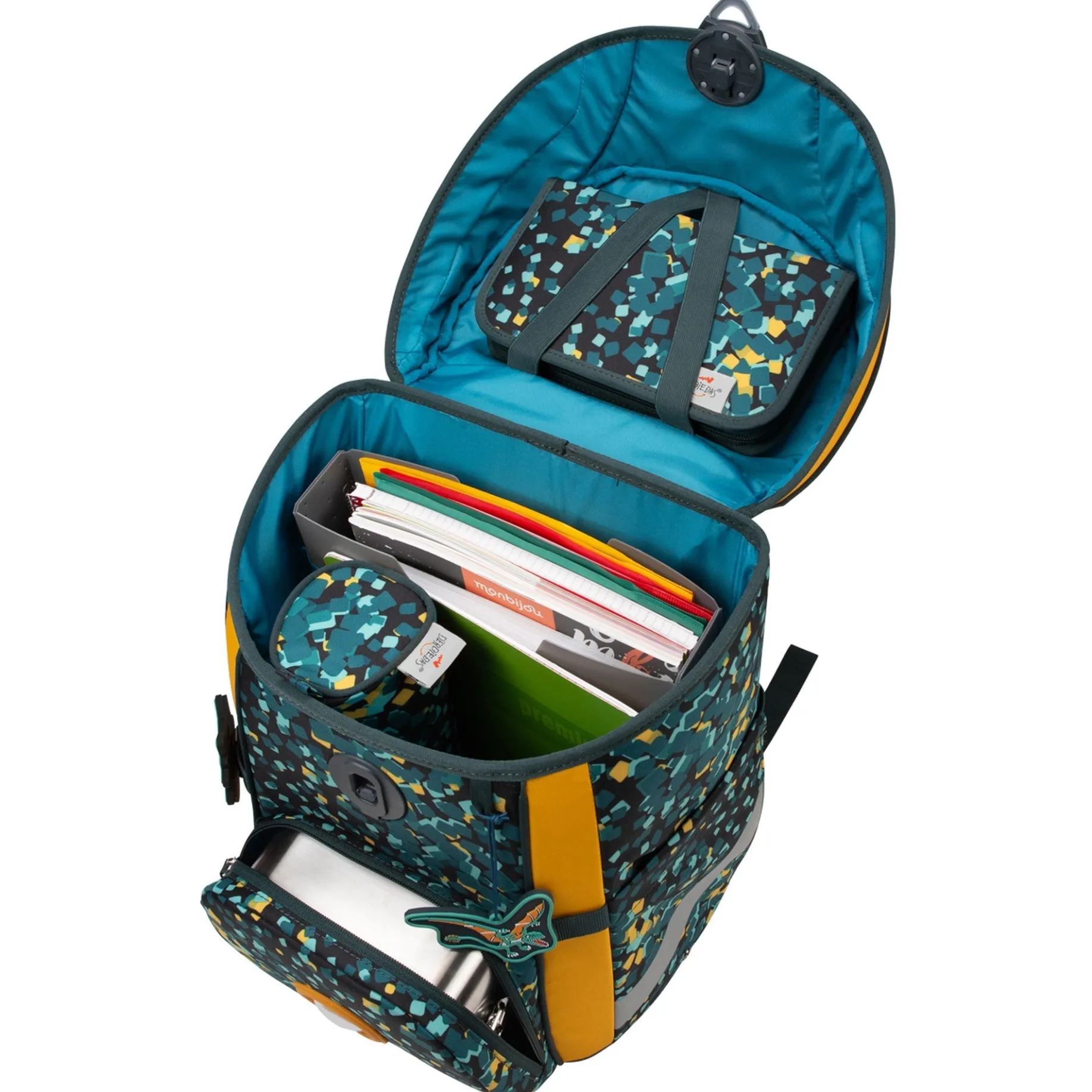 ErgoFlex Easy - Schulranzen Set 5tlg. 950 g (Dino Time)