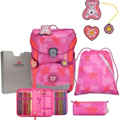 ErgoFlex Easy - Schulranzen Set 5tlg. 950 g (Roses)