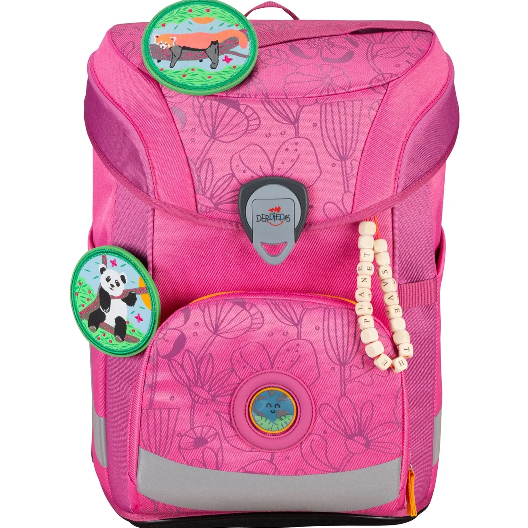 ErgoFlex Easy Exclusive ECO - Schulranzen Set 5tlg. 950g (Pink Planet)