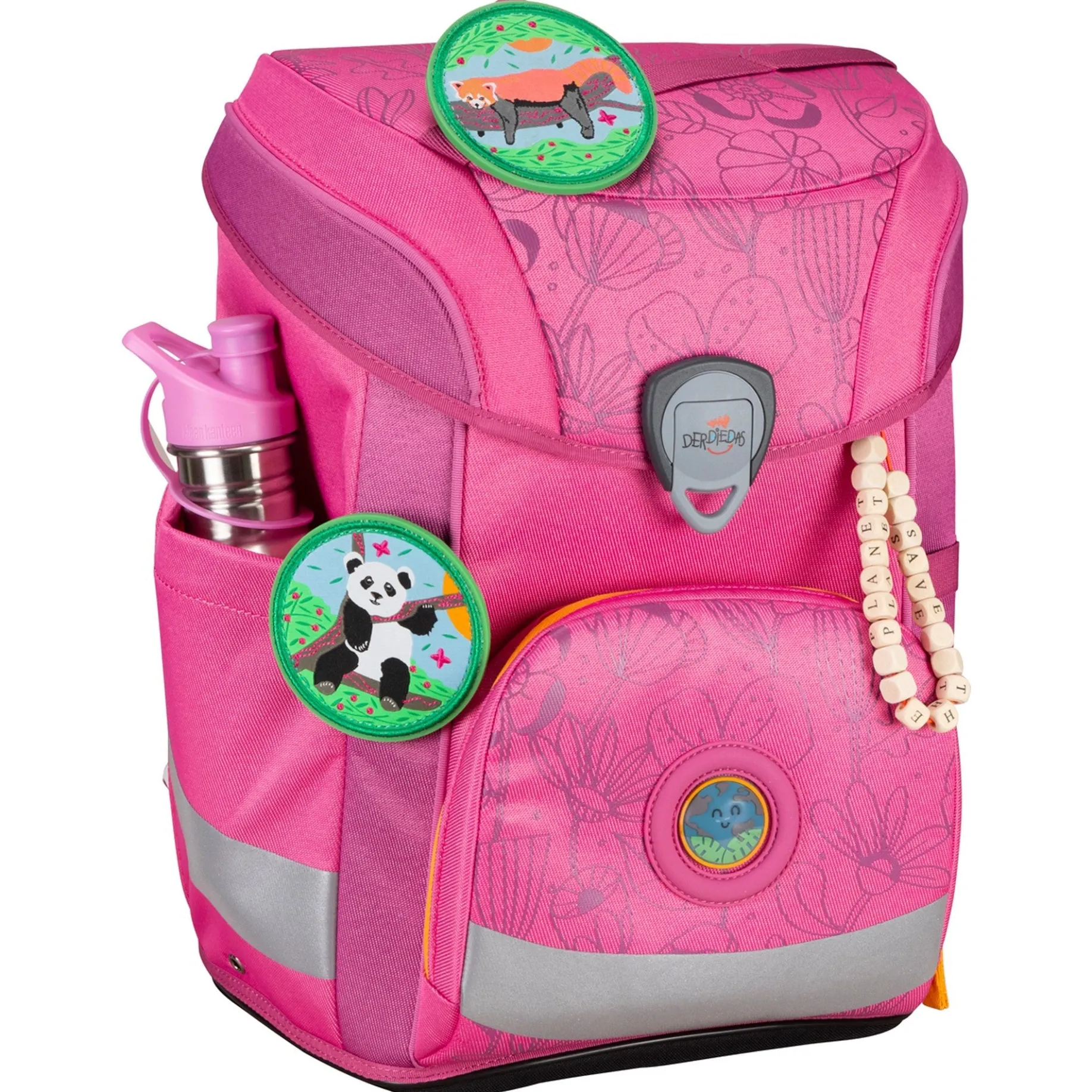 ErgoFlex Easy Exclusive ECO - Schulranzen Set 5tlg. 950g (Pink Planet)