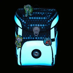 ErgoFlex Easy Exklusiv Superflash - Schulranzen Set 5 tlg. 950g (Blue Robot)