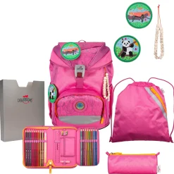 ErgoFlex Exklusiv ECO - Schulranzen Set 5tlg. 800g (Pink Planet)