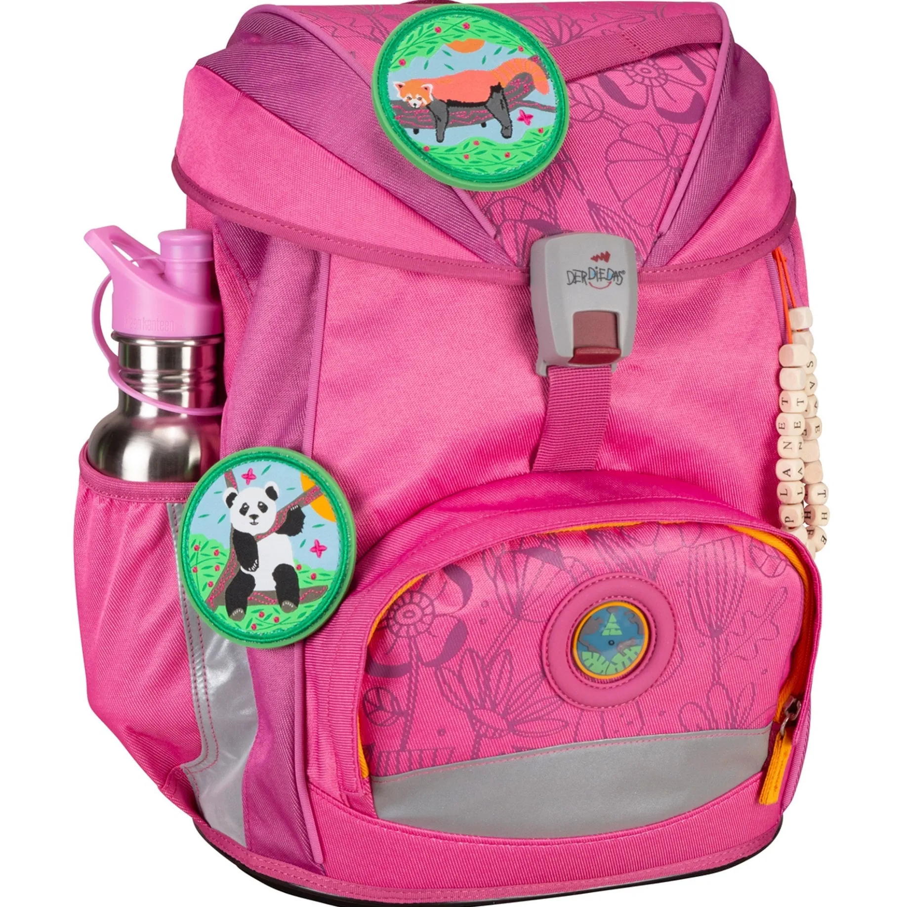 ErgoFlex Exklusiv ECO - Schulranzen Set 5tlg. 800g (Pink Planet)