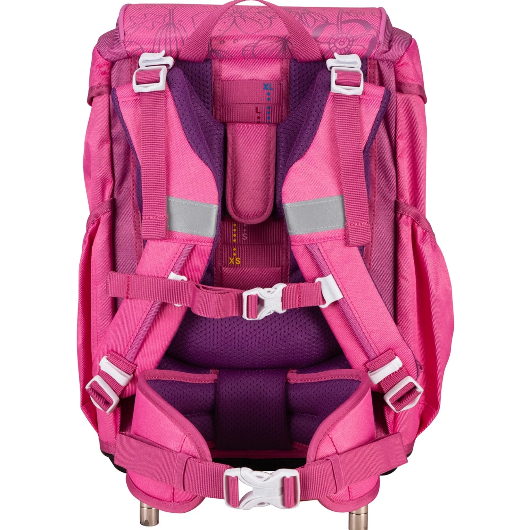 ErgoFlex Exklusiv ECO - Schulranzen Set 5tlg. 800g (Pink Planet)