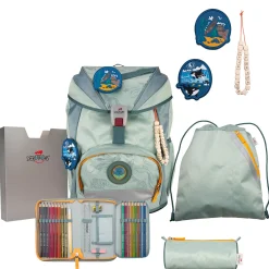 ErgoFlex Exklusiv ECO - Schulranzen Set 5tlg. 800g (Grey Planet)