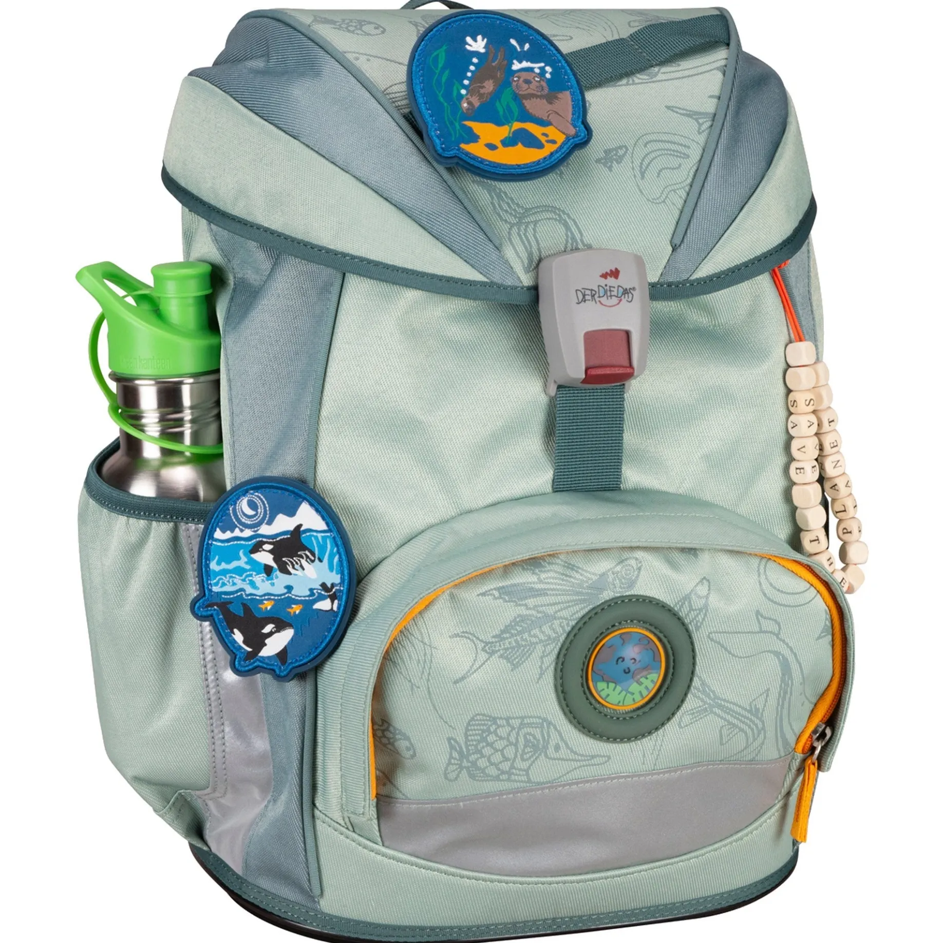 ErgoFlex Exklusiv ECO - Schulranzen Set 5tlg. 800g (Grey Planet)