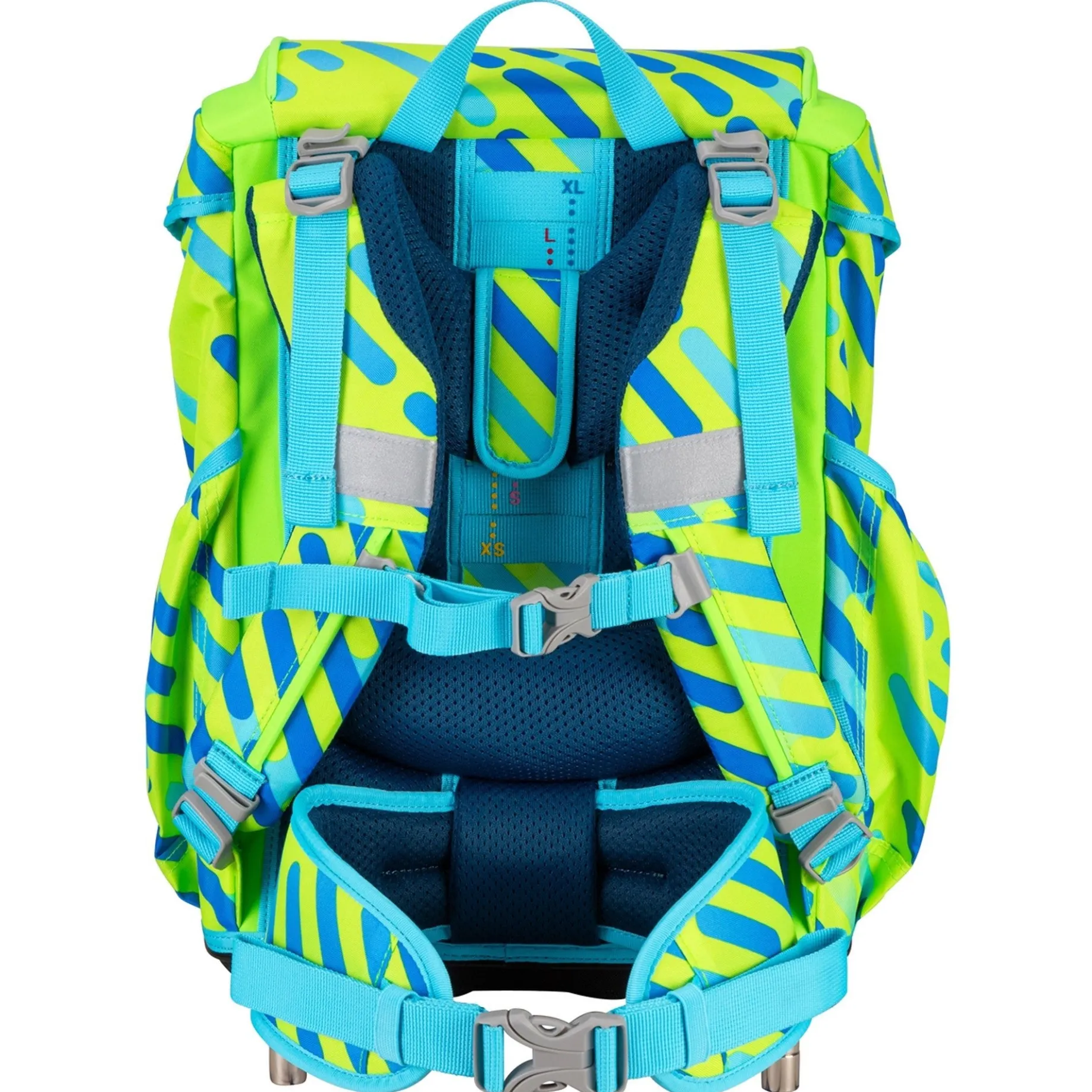 ErgoFlex Superflash Exklusiv Neon - Schulranzen Set 5tlg. 800g (Monster)
