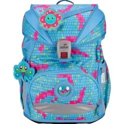 ErgoFlex Superlight - Schulrucksack Set 5tlg. 650g (Happy Pixel)