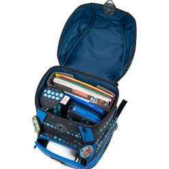 ErgoFlex Tiny Exklusiv Superflash - Schulranzen Set 5 tlg. 900g (Blue Robot)