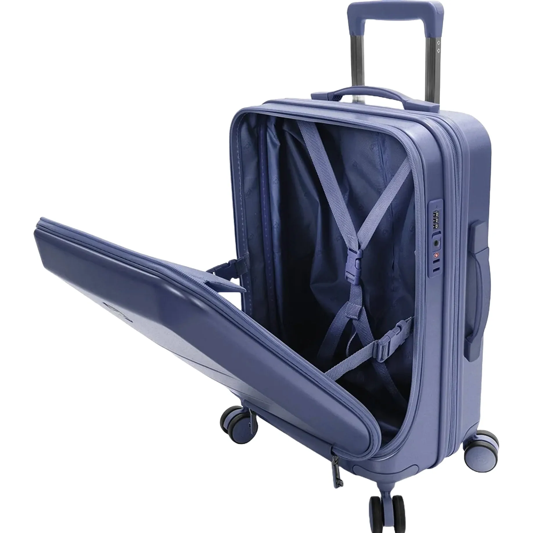 EZ Fashion - 4-Rollen-Kabinentrolley S 15.6" 53 cm erw. (navy)