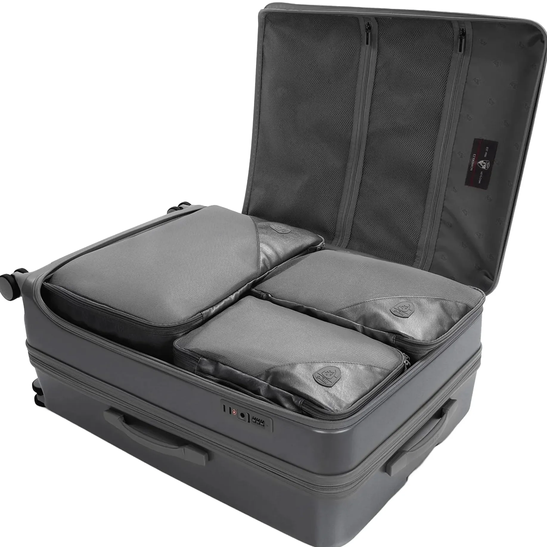 EZ Fashion - 4-Rollen-Trolley L 76 cm (charcoal)