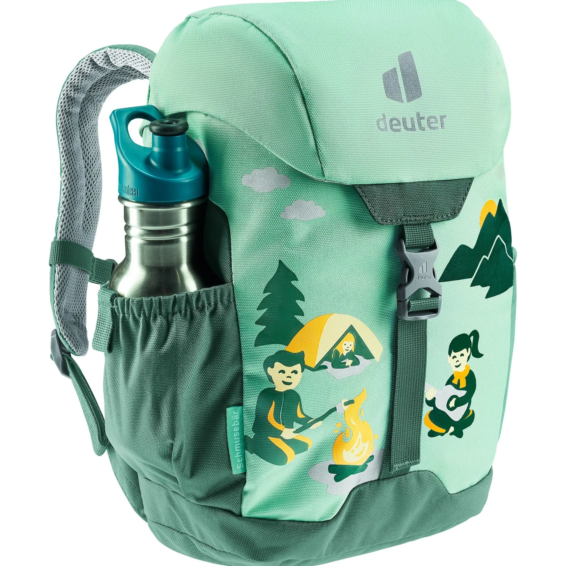 Family Schmusebär 8 - Kinderrucksack 33 cm (spaermint-seagreen)