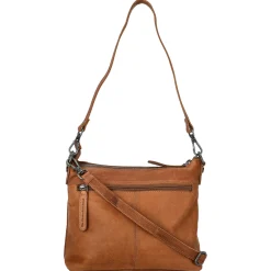 Faro - Schultertasche 23 cm (cognac)