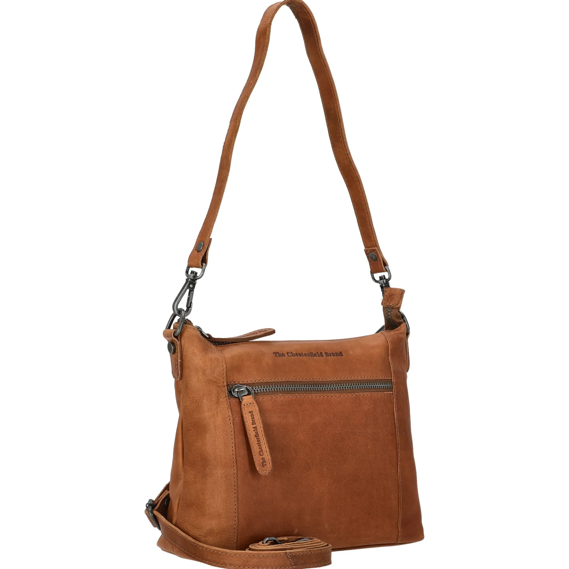 Faro - Schultertasche 23 cm (cognac)