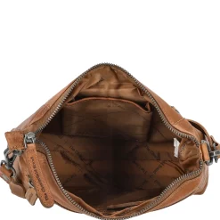 Faro - Schultertasche 23 cm (cognac)
