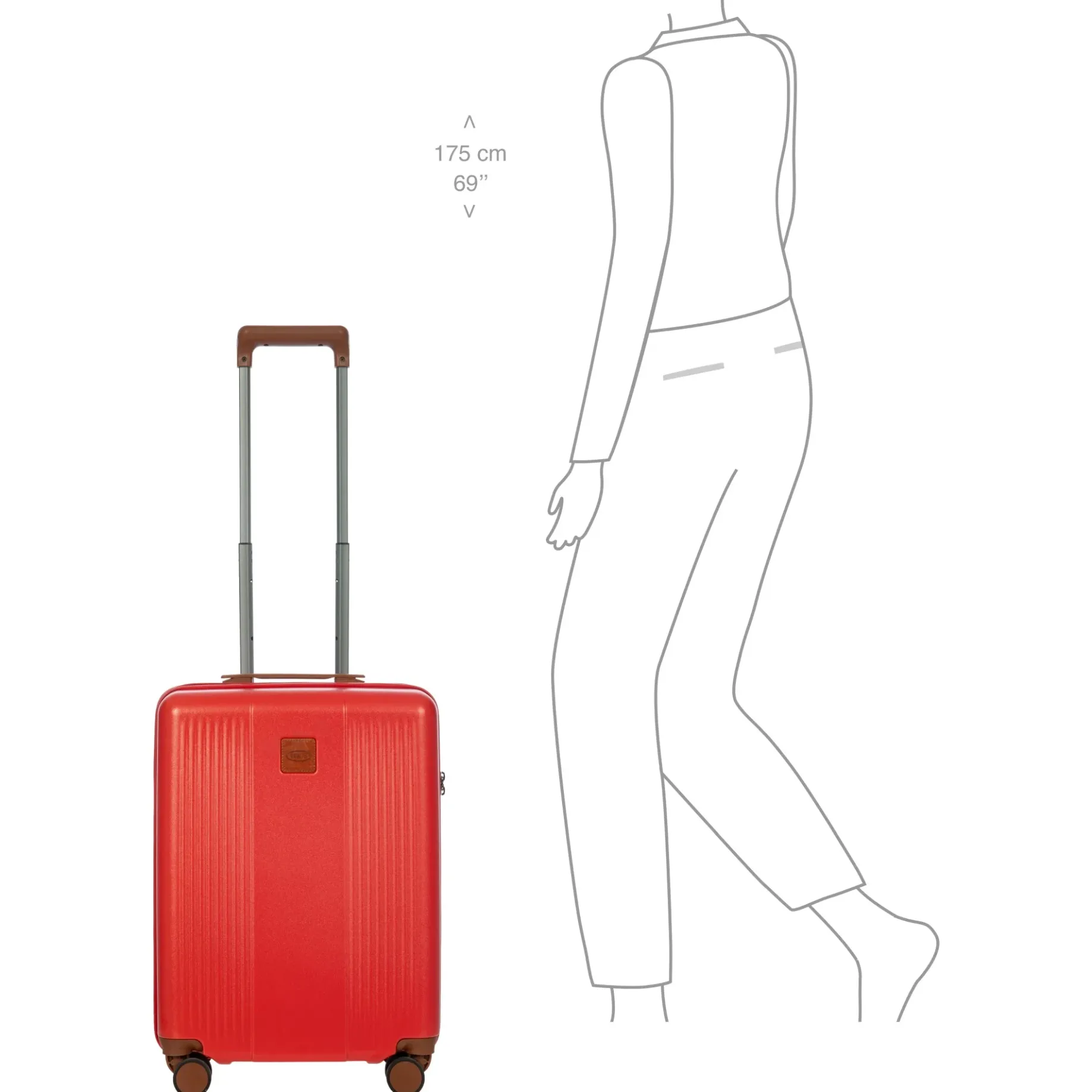 Ferrara - 4-Rollen-Kabinentrolley 55 cm (red)