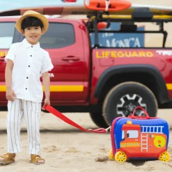 Fire Truck Ride-On - 4-Rollen-Kindertrolley 40.5 cm (fire truck)