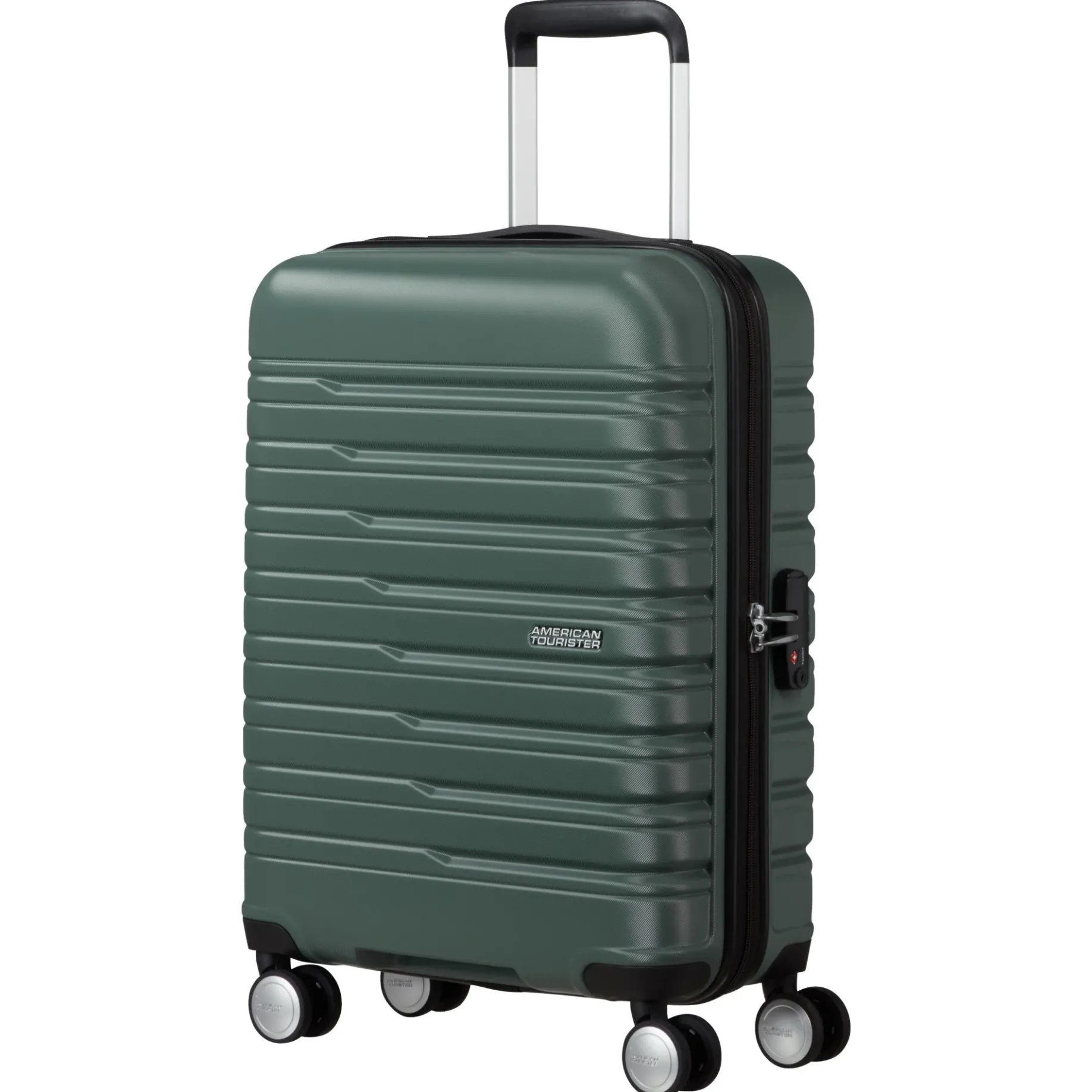 Flashline - 4-Rollen-Kabinentrolley 55 cm (grün)