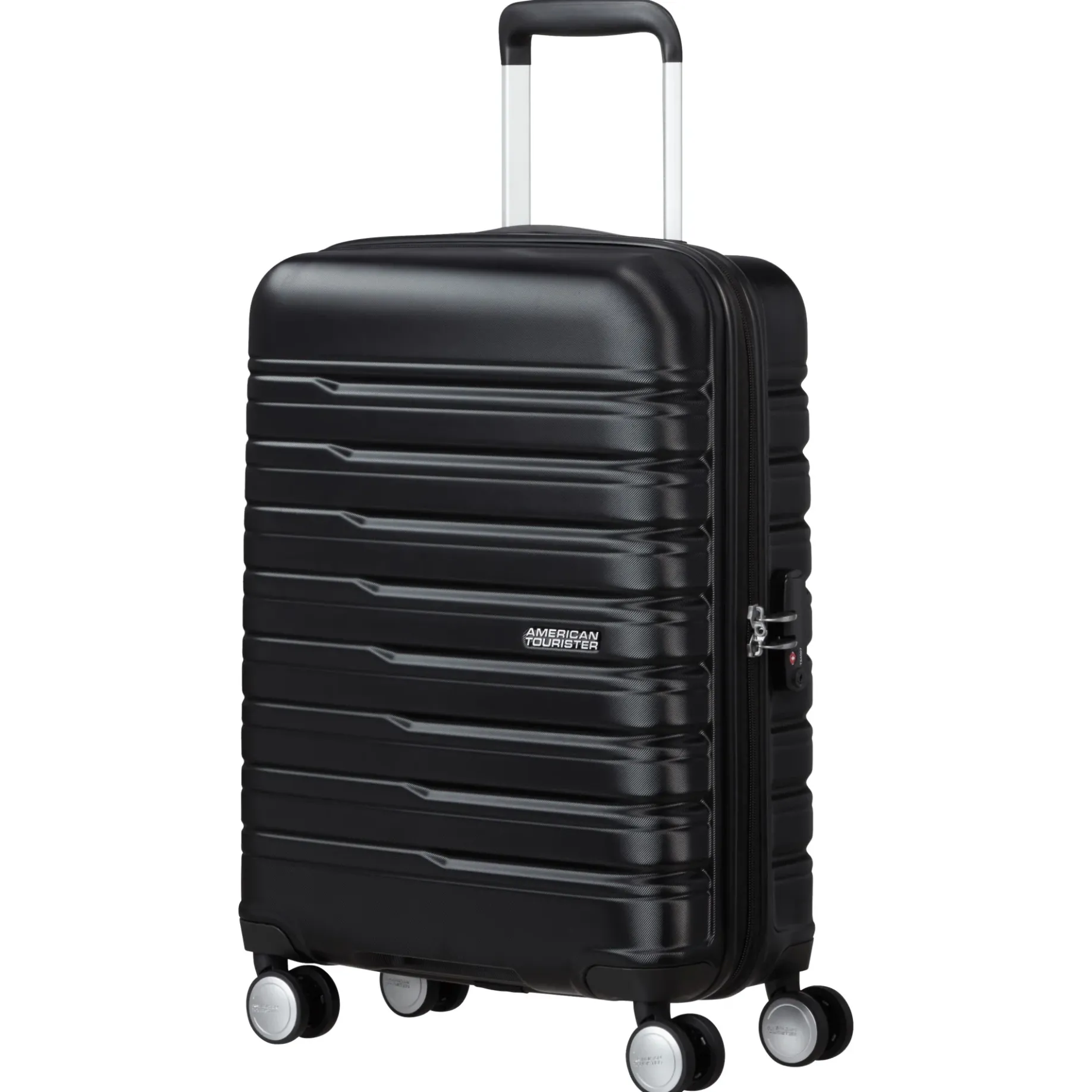 Flashline - 4-Rollen-Kabinentrolley 55 cm (schwarz)