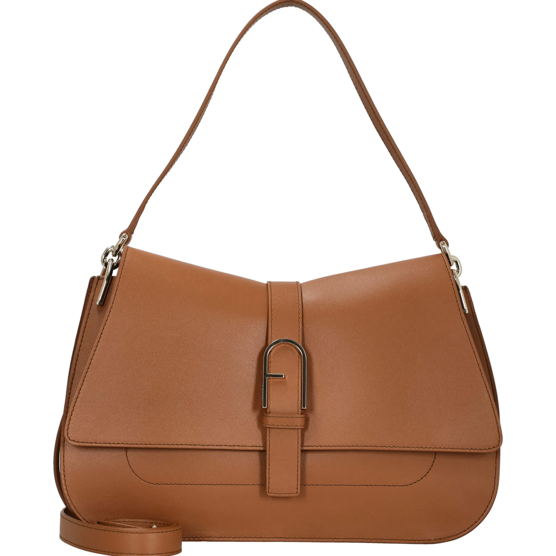 Flow L - Schultertasche 33 cm (brandy)