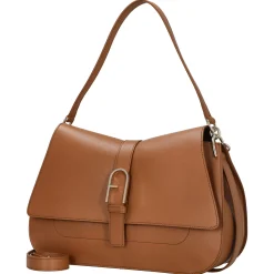 Flow L - Schultertasche 33 cm (brandy)