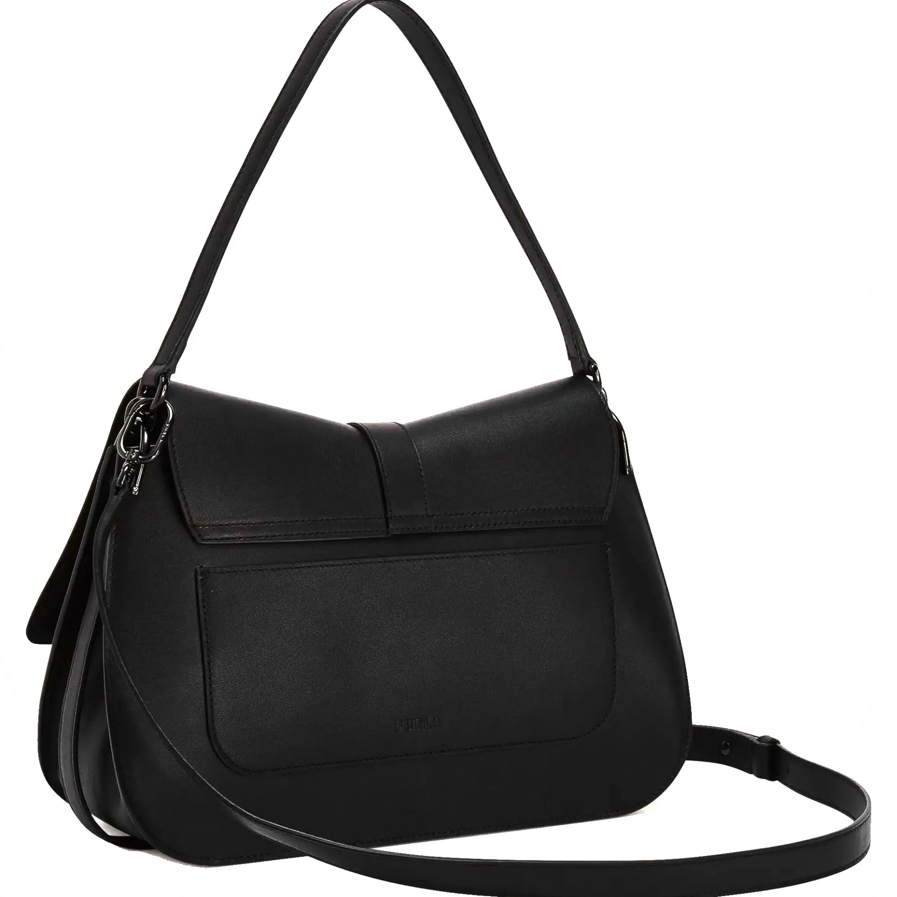 Flow L - Schultertasche 33 cm (black)