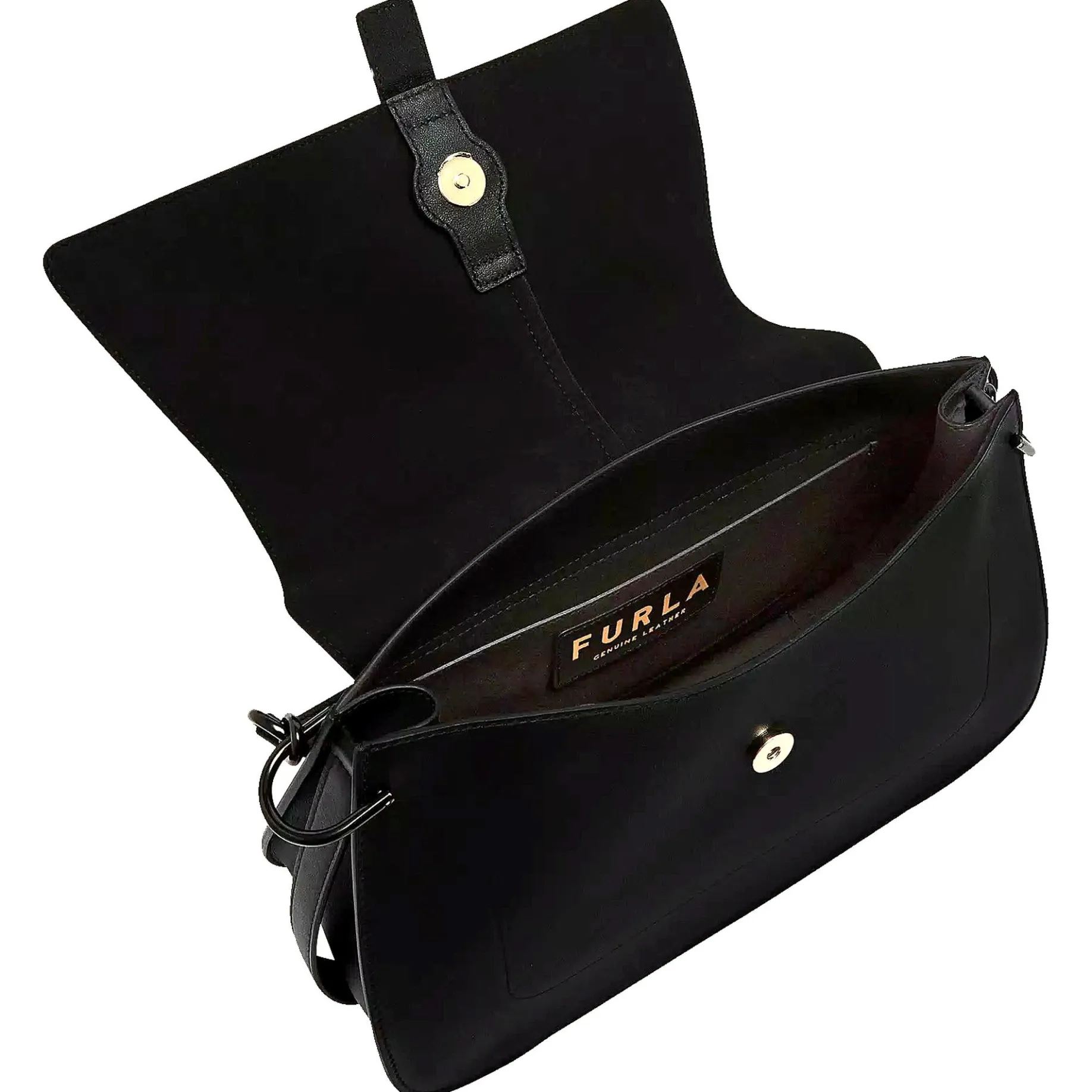 Flow L - Schultertasche 33 cm (black)