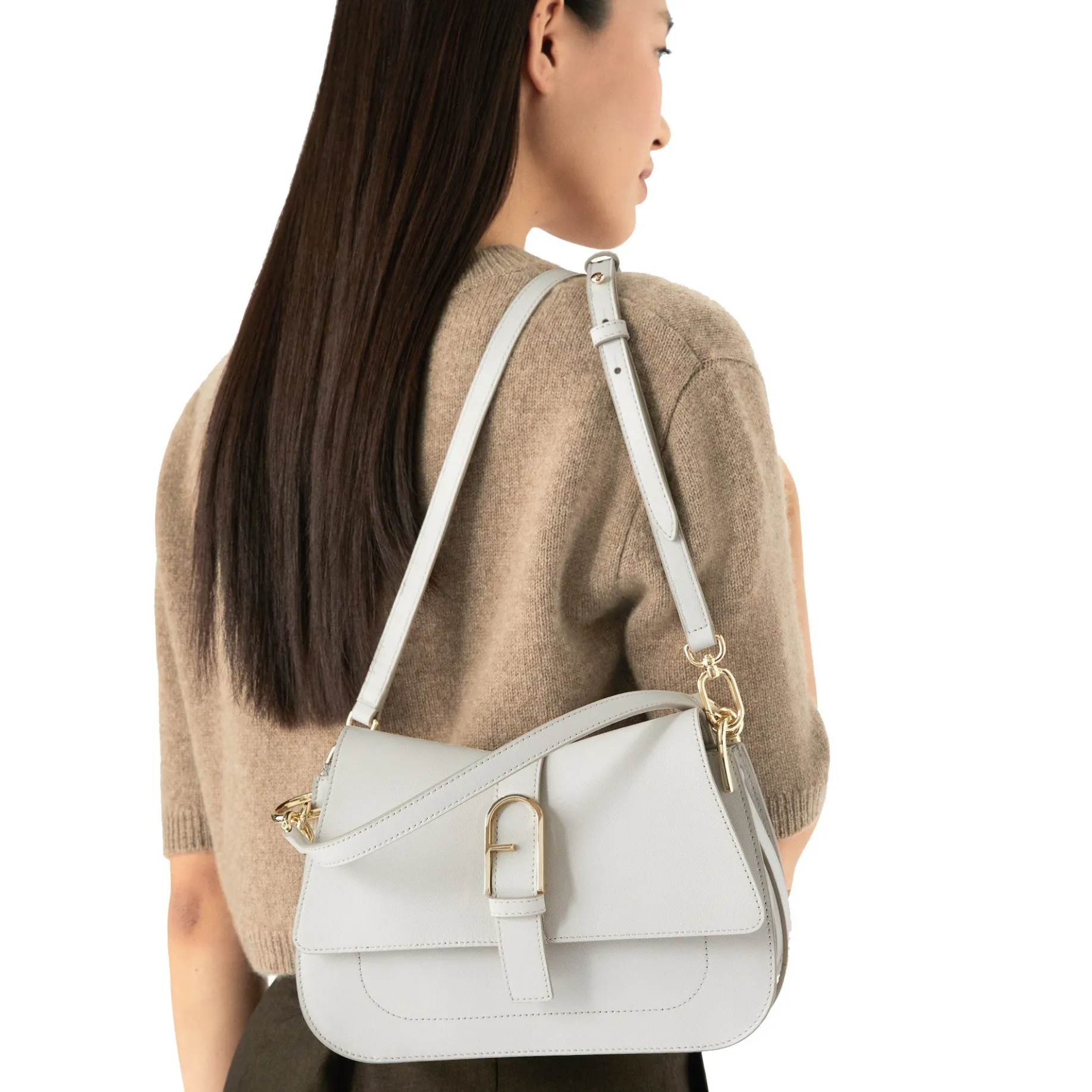 Flow M - Schultertasche 26 cm (marshmallow)