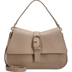 Flow M - Schultertasche 26 cm (greige)