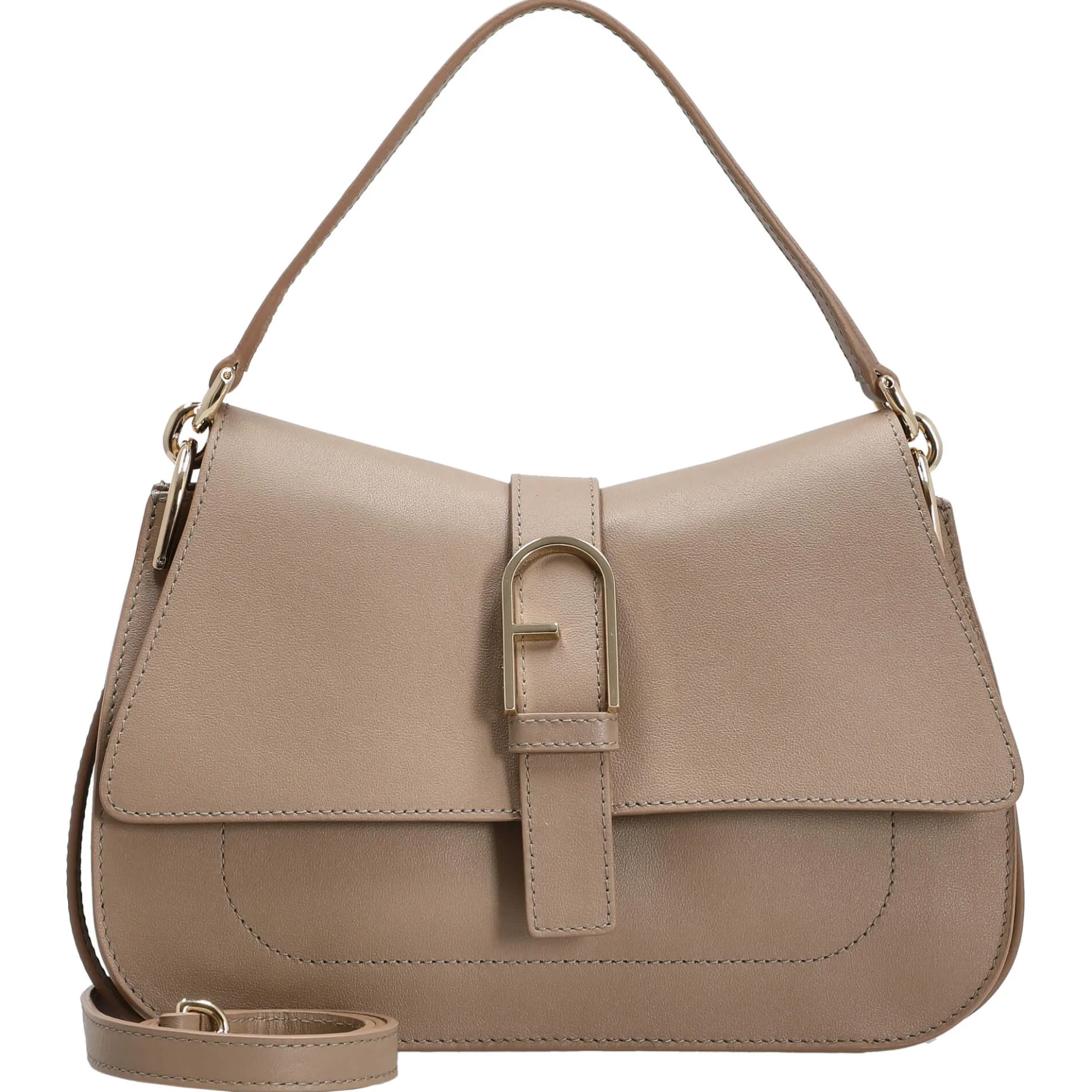 Flow M - Schultertasche 26 cm (greige)