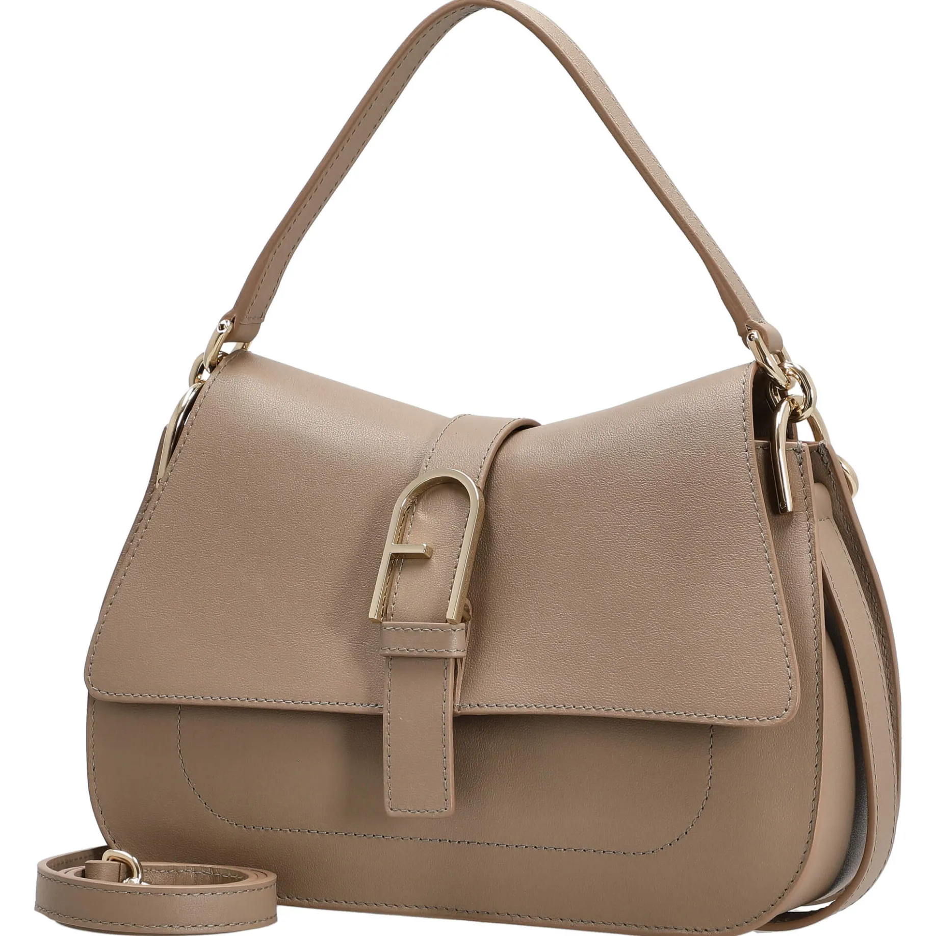 Flow M - Schultertasche 26 cm (greige)