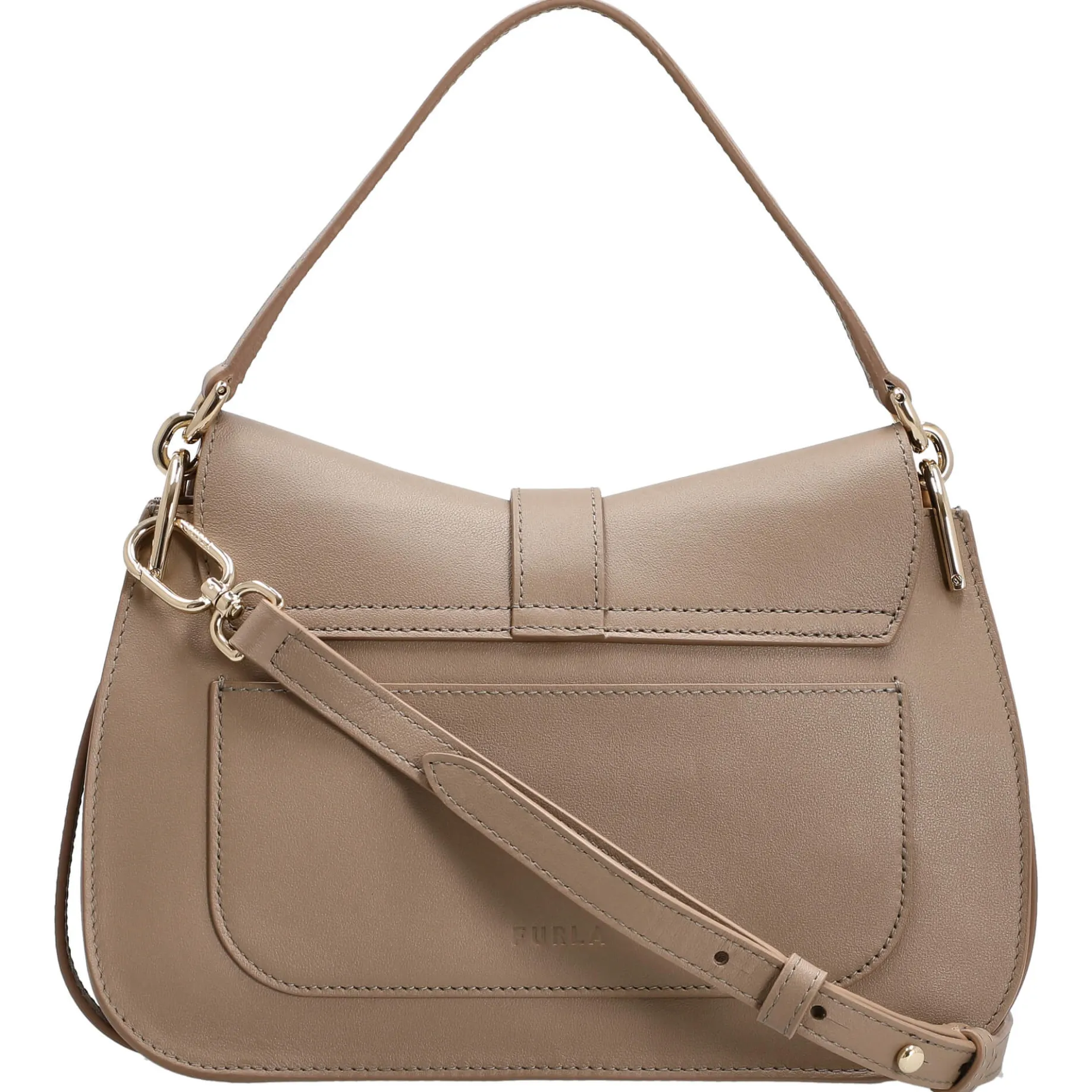Flow M - Schultertasche 26 cm (greige)