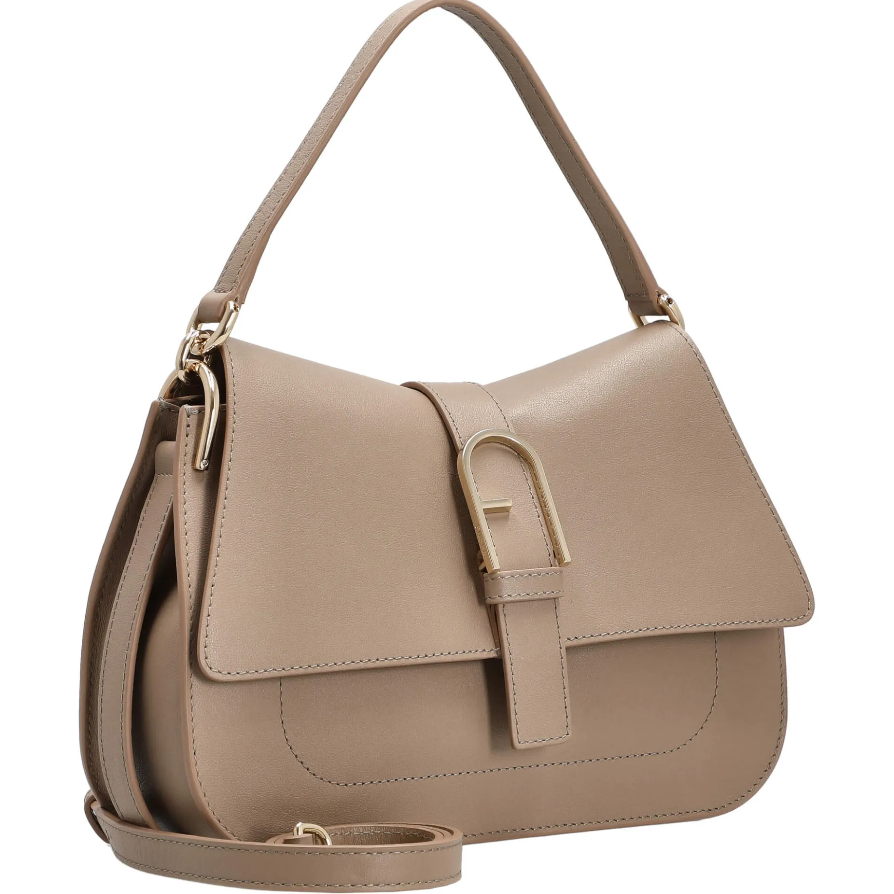 Flow M - Schultertasche 26 cm (greige)