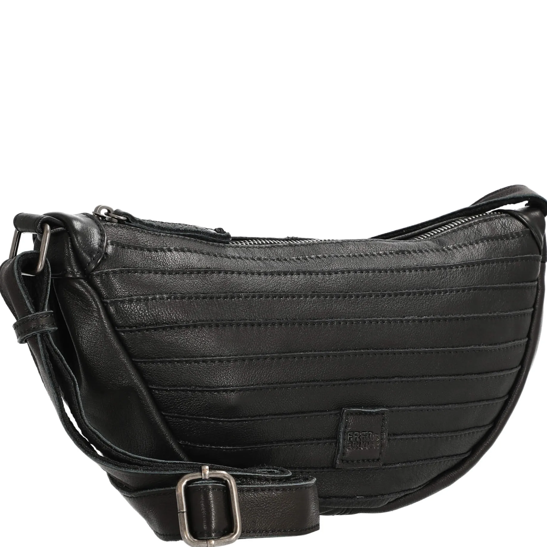 FREDsBRUDER Layer Halfmoon Bag - Umhängetasche 31 cm (black)