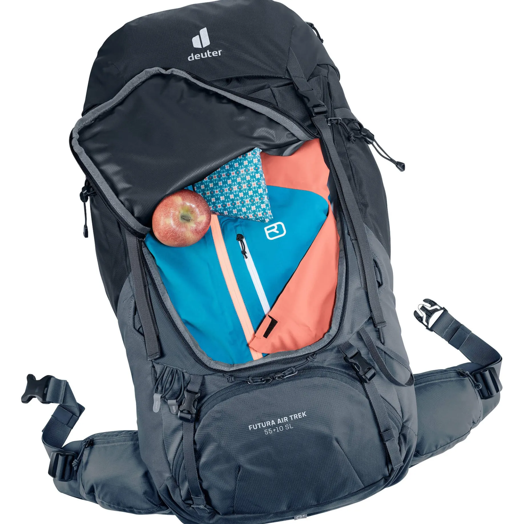 Futura Air Trek 55+10 SL - Women's Wanderrucksack 73 cm erw. (black-graphite)