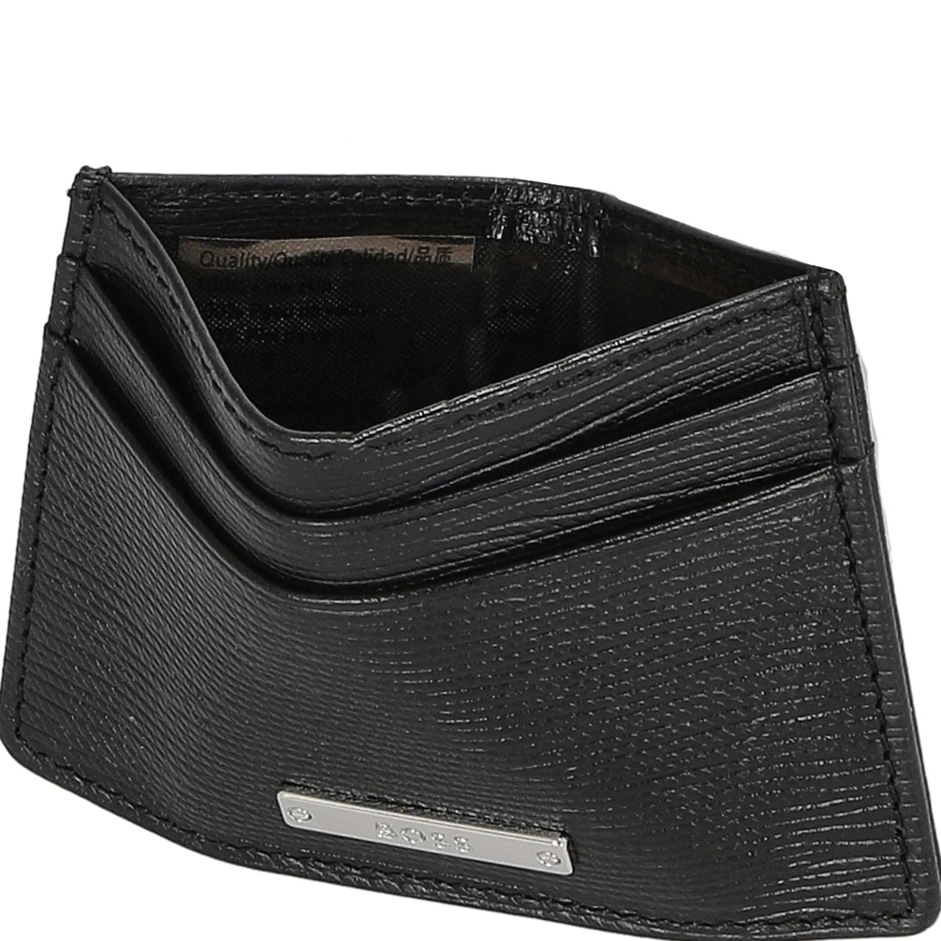 Gallery A 4cc - Kreditkartenetui Leder 10 cm (schwarz)