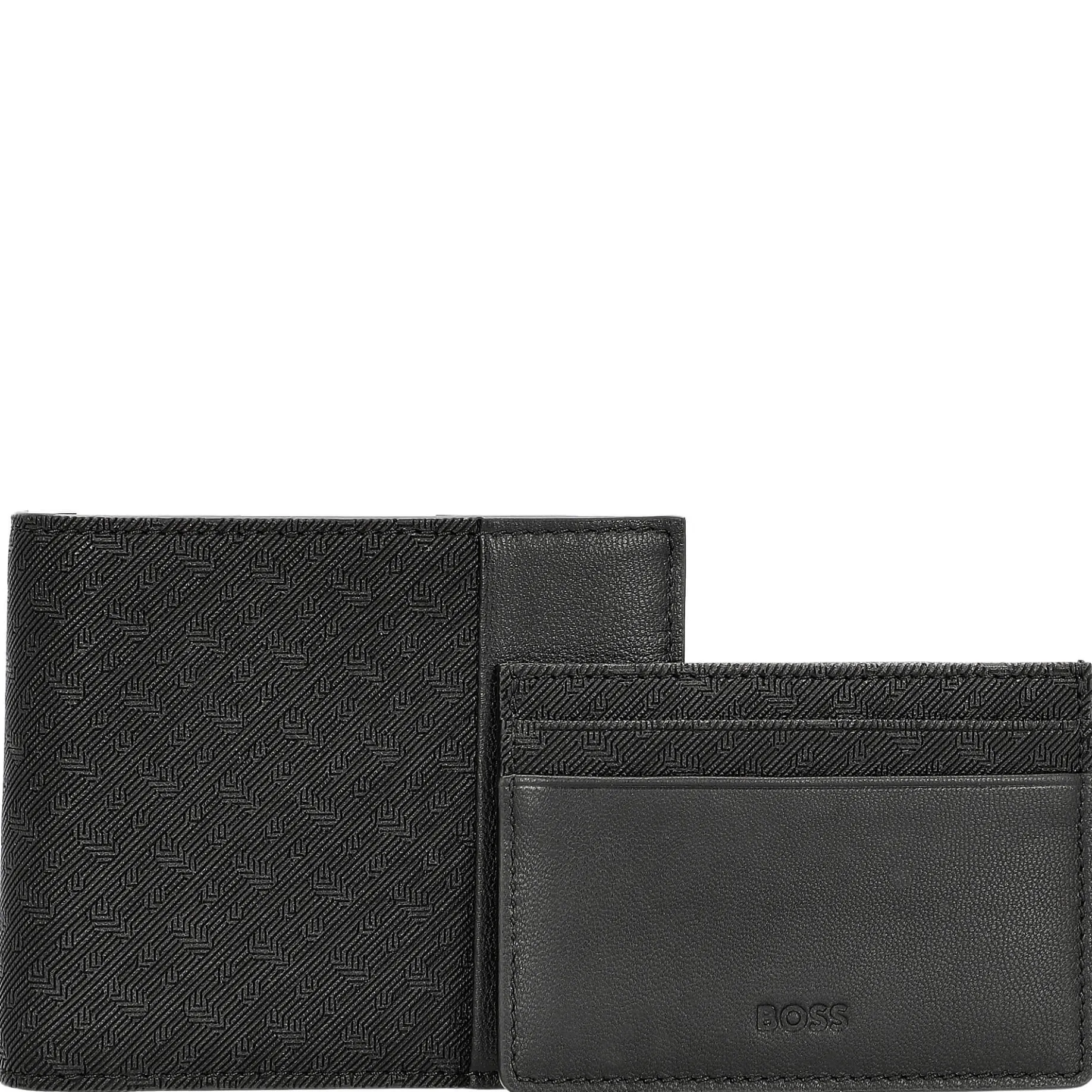 GB Geschenkset - Geldbörse 4cc und Kreditkartenetui (dark grey)