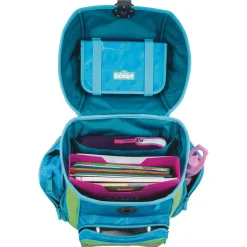 Genius DIN - Schulranzen Set 4 tlg. mit Turnbeutel (Water Lily)
