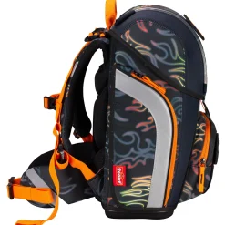 Genius Exklusiv Safety Light - Schulranzen Set 5tlg. (Flames)