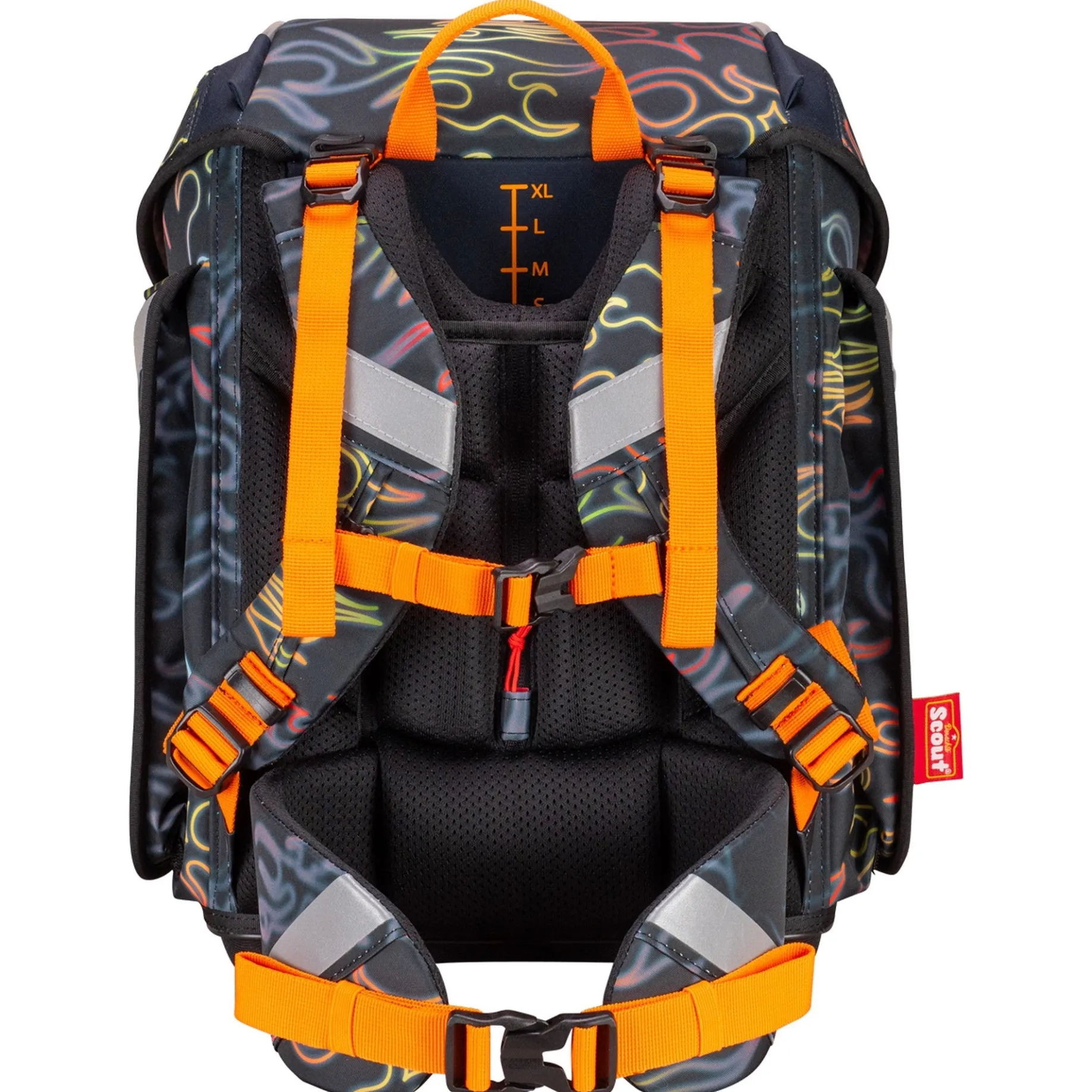 Genius Exklusiv Safety Light - Schulranzen Set 5tlg. (Flames)
