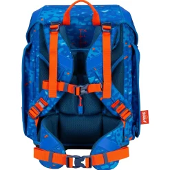 Genius Exklusiv Superflash - Schulranzen Set 4tlg. (Blue Dino)