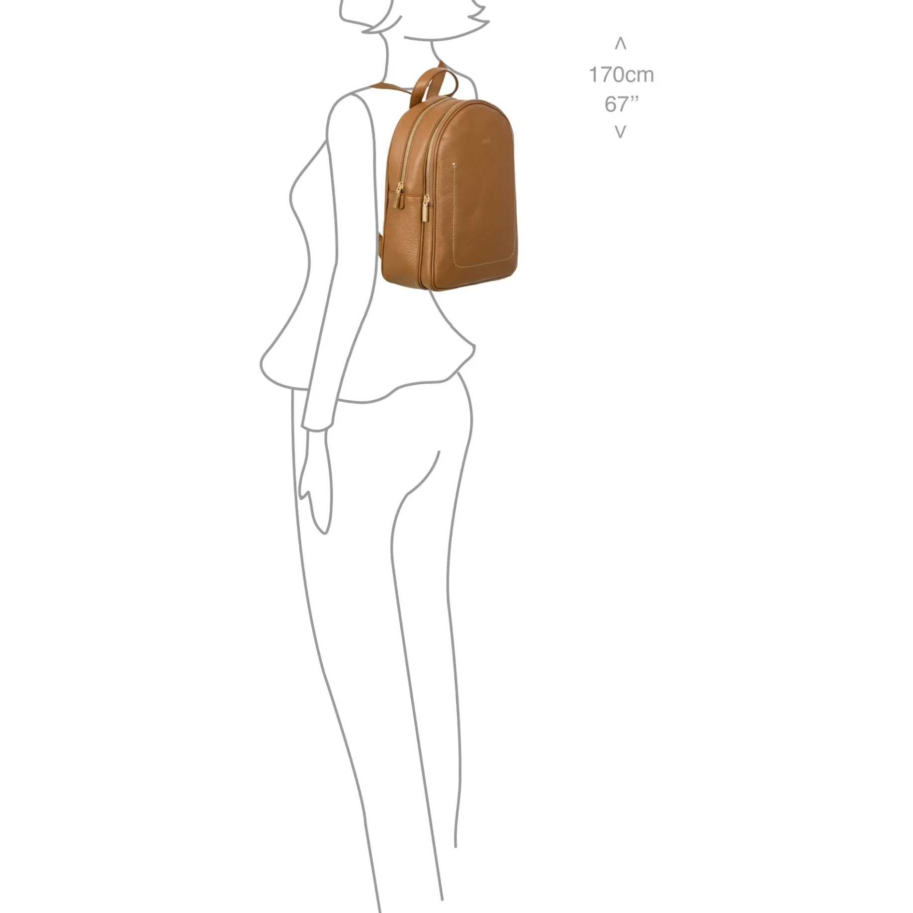 Gondola - Rucksack 30 cm (leder)